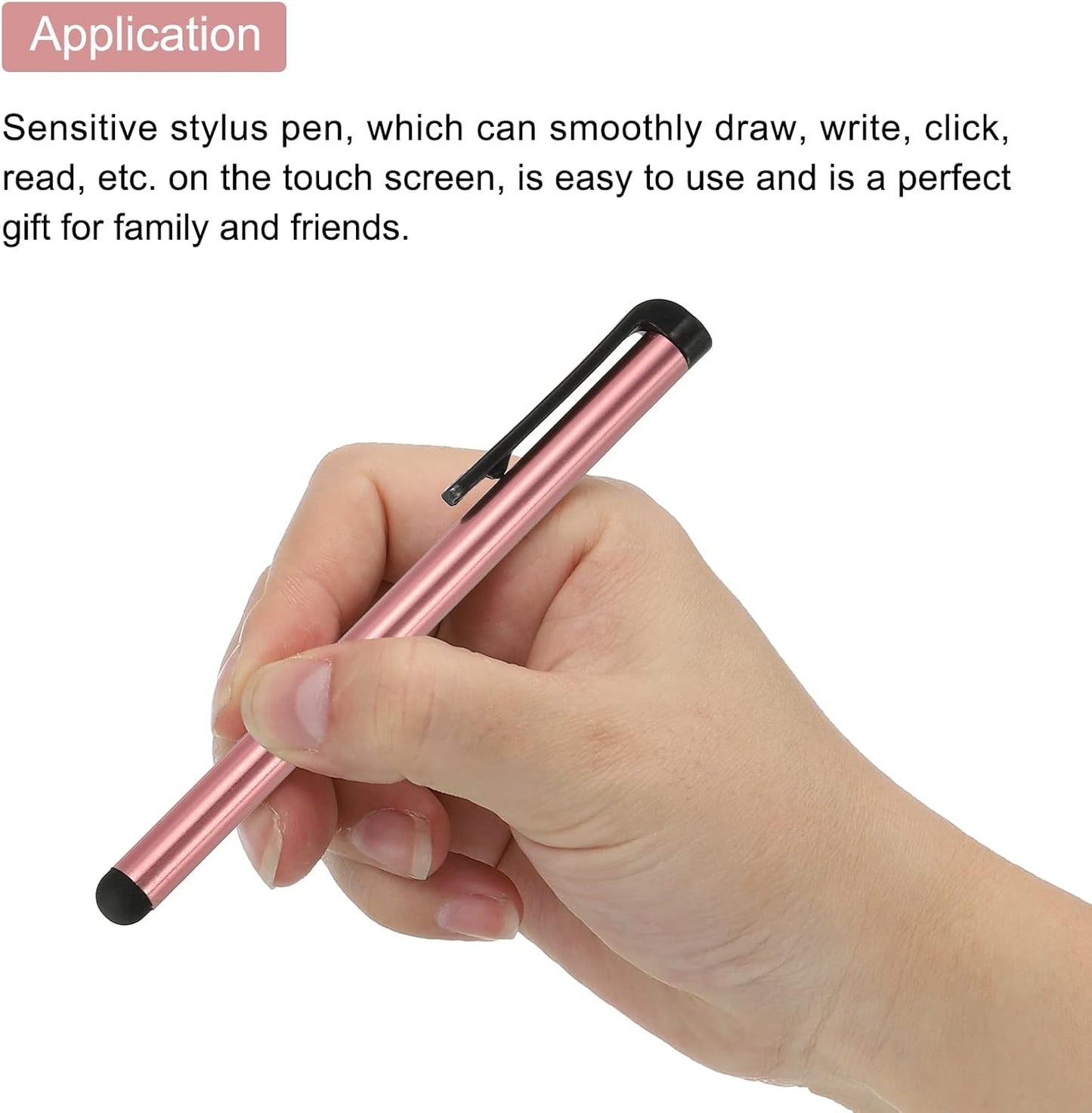 Pink MECCANIXITY 5pcs Stylus Pens for Touch Screens - Universal Capacitive Pencil Sensitivity for All Devices