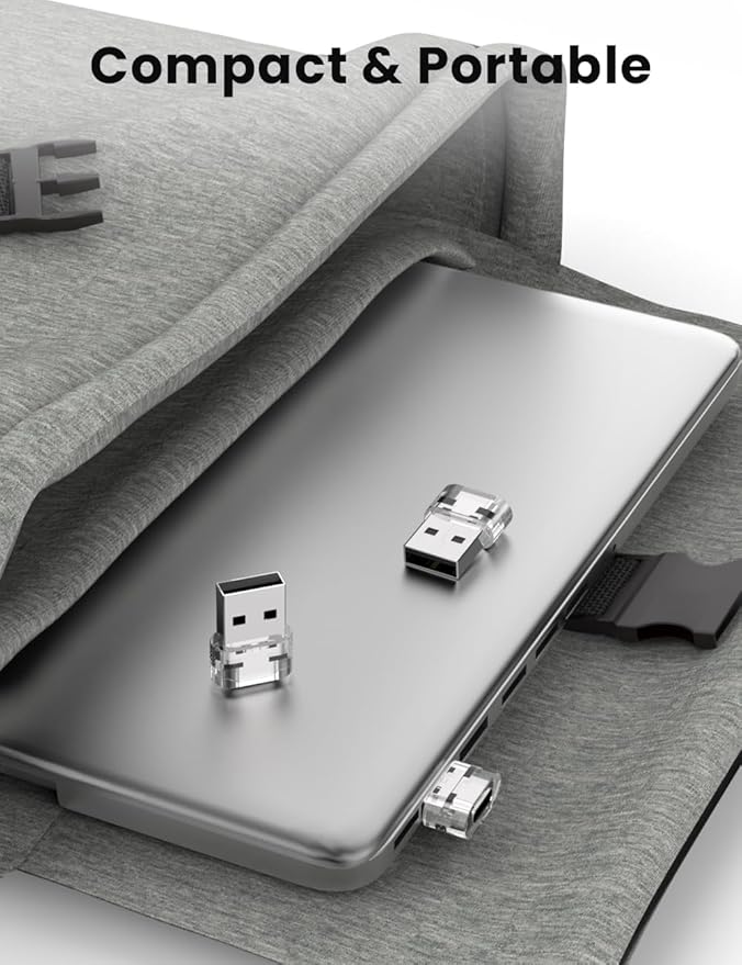 MOSWAG USB to USB-C Adapter, USB-C Female to USB Male Adapter, Compatible with Apple Watch Ultra, Apple Watch, iPhone 17/16/Pro/Max/Plus, iPad, Samsung Galaxy S25/S24, Car, Laptop, Charger, Quest Link