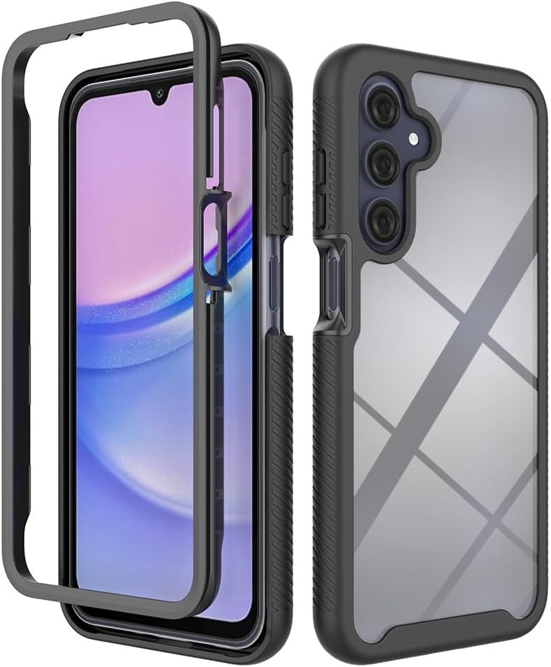 Heavy Duty Clear Case for Samsung Galaxy A16 5G - Rugged Anti-Slip Bumper, Anti-Scratch Armor Cover