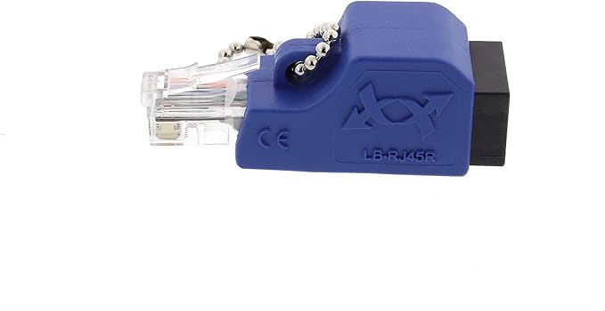 Networx Console Rollover Adapter - RJ45 Serial Management Tool - Connects Laptop to Network Switch Console Ports - Yost Serial Standard