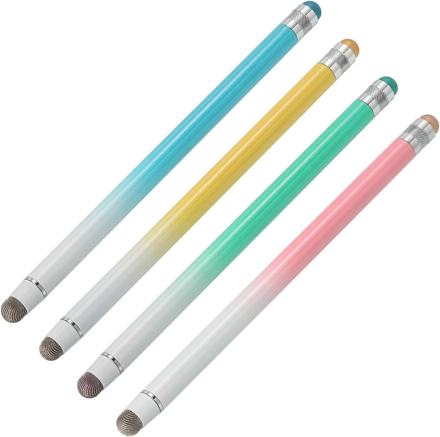 MECCANIXITY 4pcs Stylus Pens for Touch Screens, Dual Tips Capacitive Stylus, Universal Tablet Pen with Sensitivity