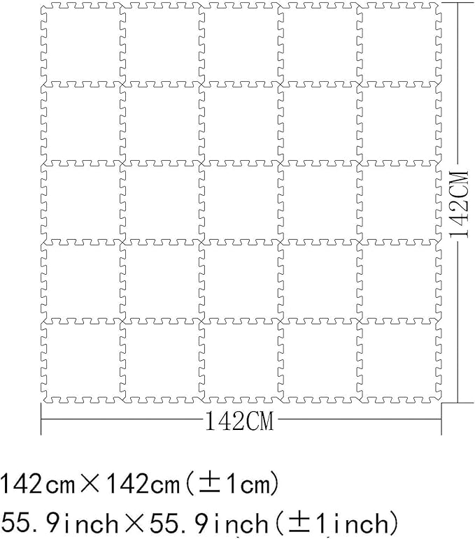MQIAOHAM® 25 Pieces Puzzle Play Mats, Soft Baby Play Mat, Kids Interlocking Foam Floor Tiles, Toddlers Carpet Playmats G301025-101106110