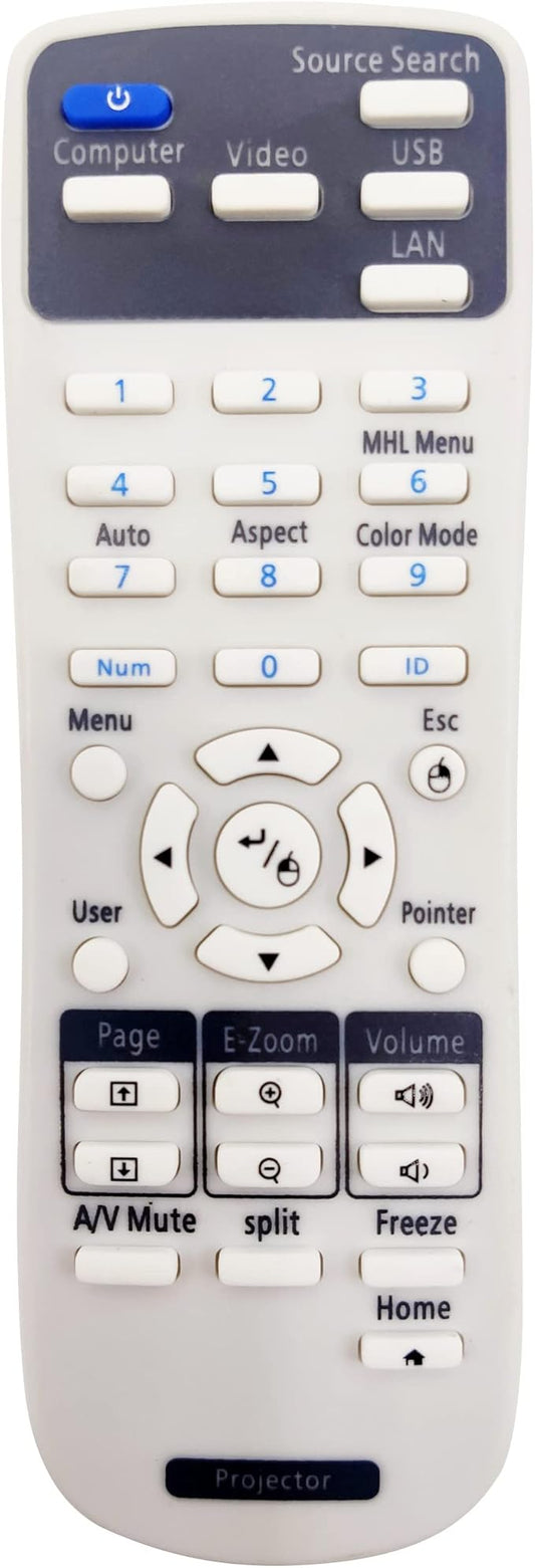 Compatible Remote Control 2189060 for Epson EB-L400U, EB-L500, EB-L510U, PowerLite L400U/ L500W/ L510U/ L610/ L610U/ L610W/ L615U Projectors