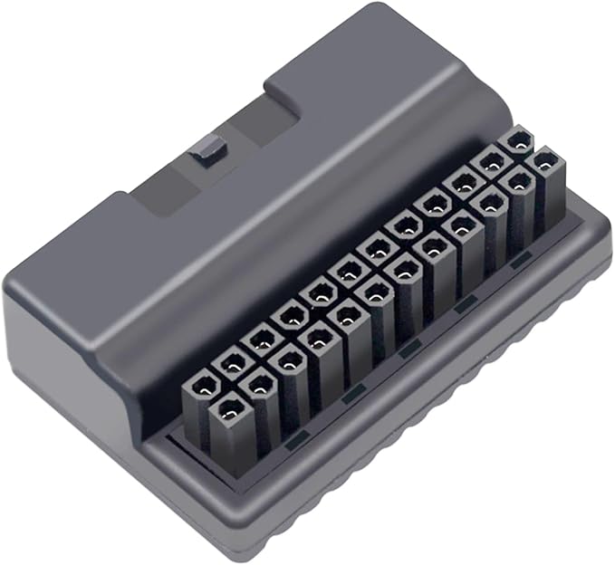 WLGQ ATX 24 Pin 90 Degree Right Angle Male to Female Adapter, Protective Shell for PC Motherboard Power Supply