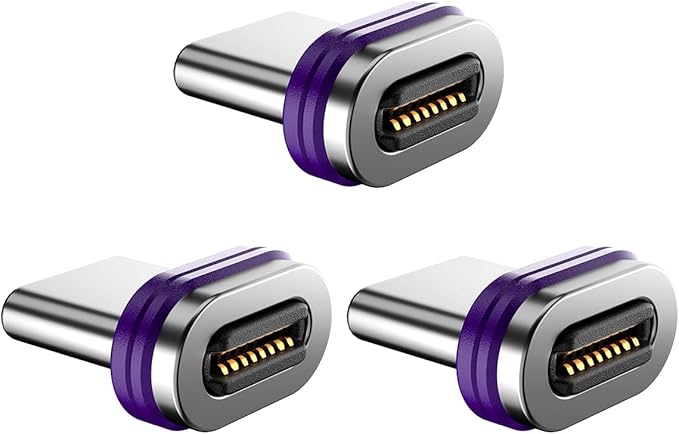 Magnetic 16PIN USBC/TYPEC Tips Terminal Universal 240W PD Fast Charging 480MBPS Compatible with 16-Pin Adapters Cables for NEW Devices