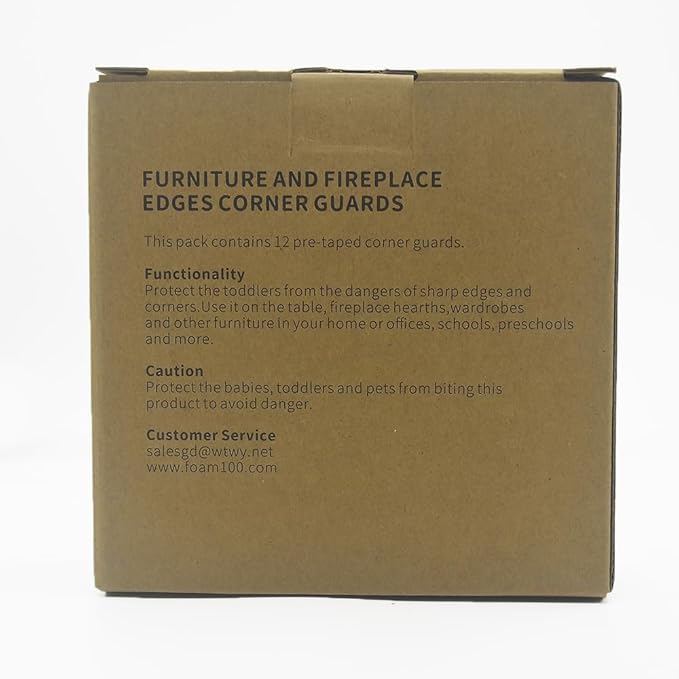 Foam Corner Protector for The Furniture, with Retardant Materials Foam Safety Bumpers, Baby Proofing Safety Corner Protectors (White)