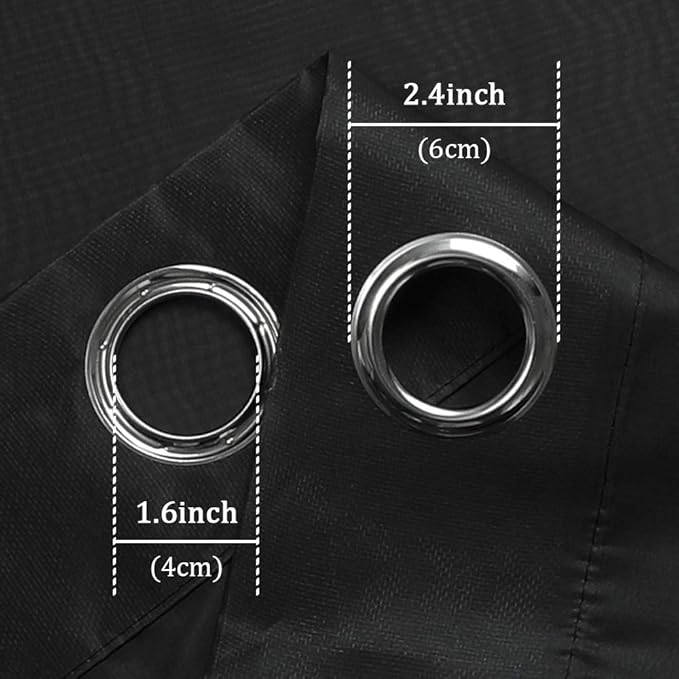 KEQIAOSUOCAI Patio Door Sheer Curtain Panels - 108 inch Length Ceiling to Floor Extra Long Voile Drape Curtains Window Treatment for Sliding Glass Door (Jet Black,2 Pieces,W 54 x L 108 inches Long)