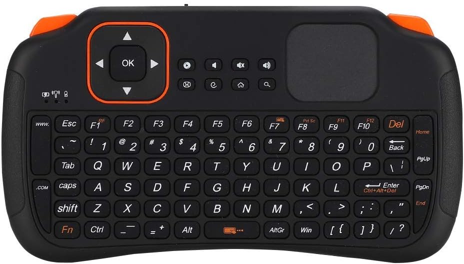 Yoidesu Mini Keyboard with Touchpad Mouse, 2.4GHz Rechargeable 83-Key Mini Keyboard Controller.