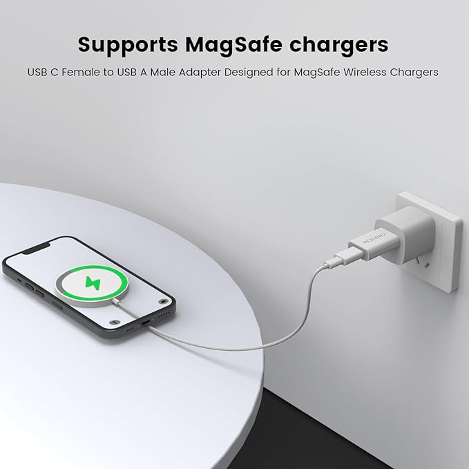 MOSWAG USB-C Female to USB-A Male Adapter