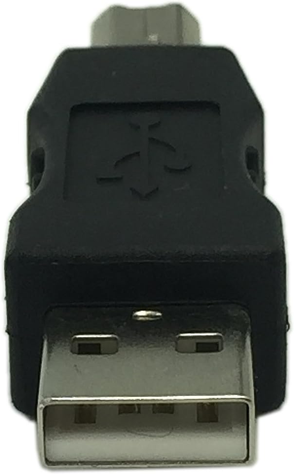 CERRXIAN USB Type A Male to USB Type B Male Connector Converter Adapter (2Pack)