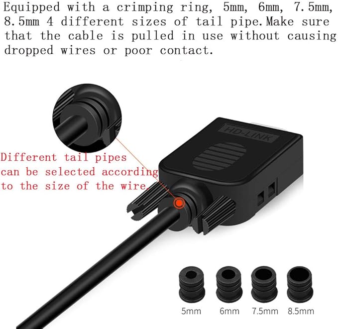 2PCS DB9 Solderless Connector, RS232 D-SUB Serial to 9-Pin Port Terminal Female Adapter Connector Breakout Board with Locking Housing
