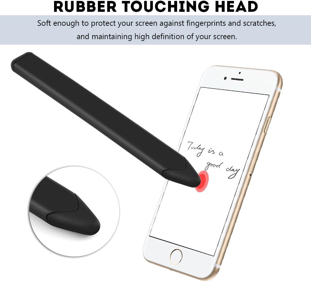 Flat Stylus, Universal Replacement Flat Capacitive Touch Screen Stylus Pen for iPhone/BlackBerry (Black)