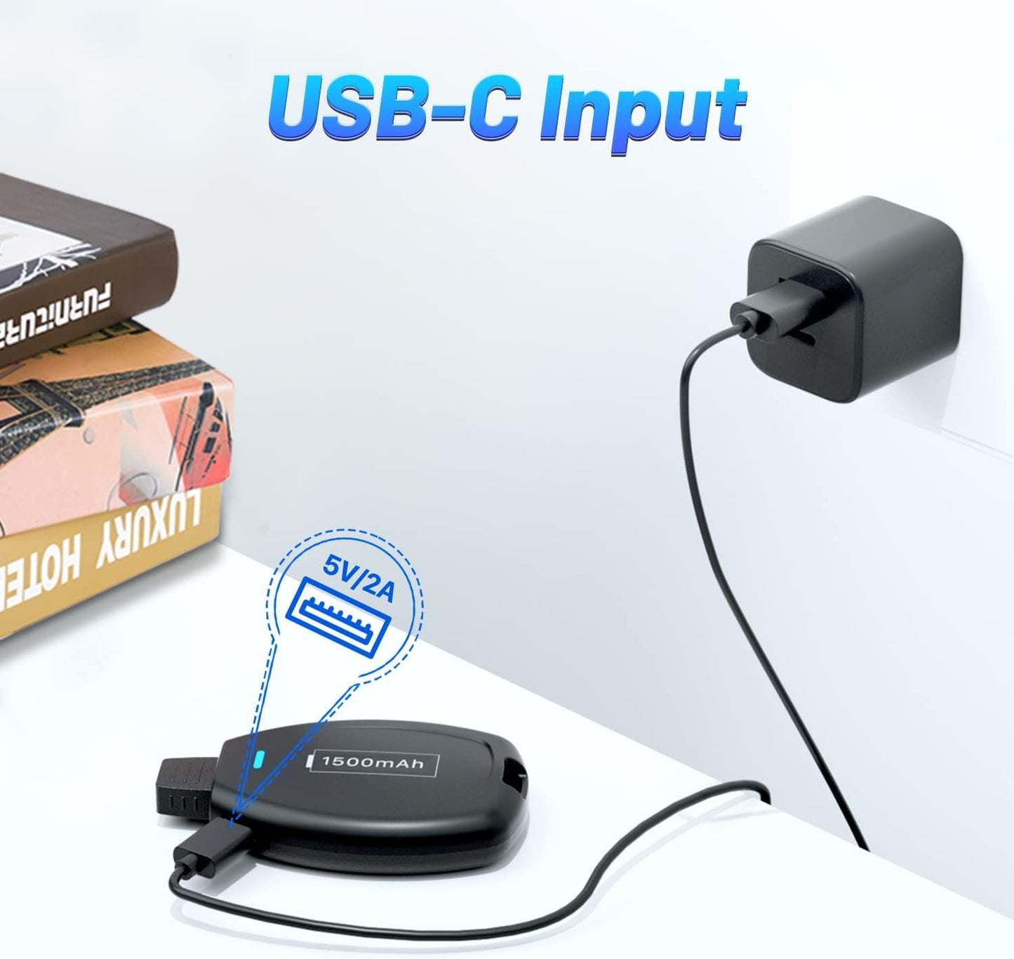 Mini Keychain Portable Charger for iPhone, 2024 Upgraded Power Emergency Pod