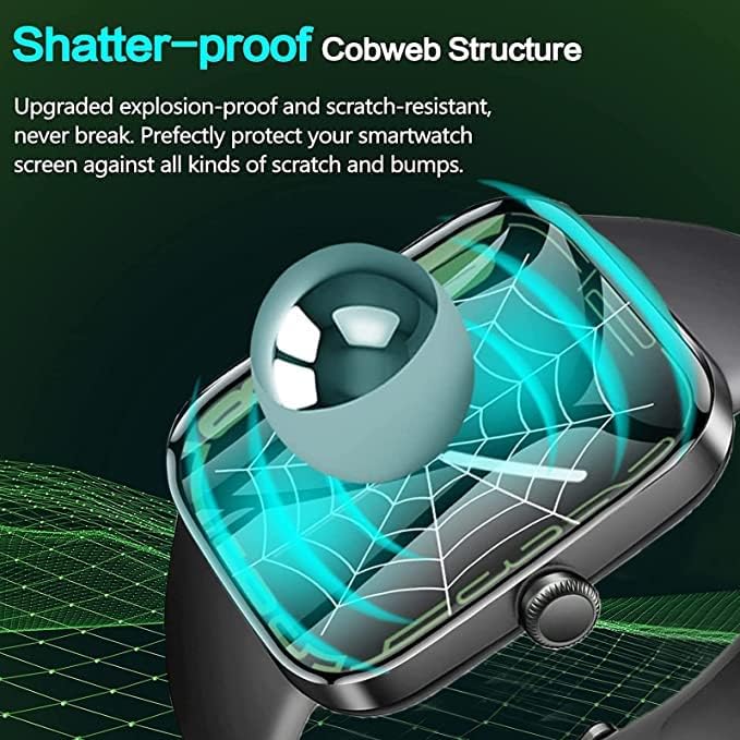 Lamshaw [3 Pack] Full Coverage PET Screen Protector for Digeehot H39r Smartwatch, Compatible with MgaoLo H39R