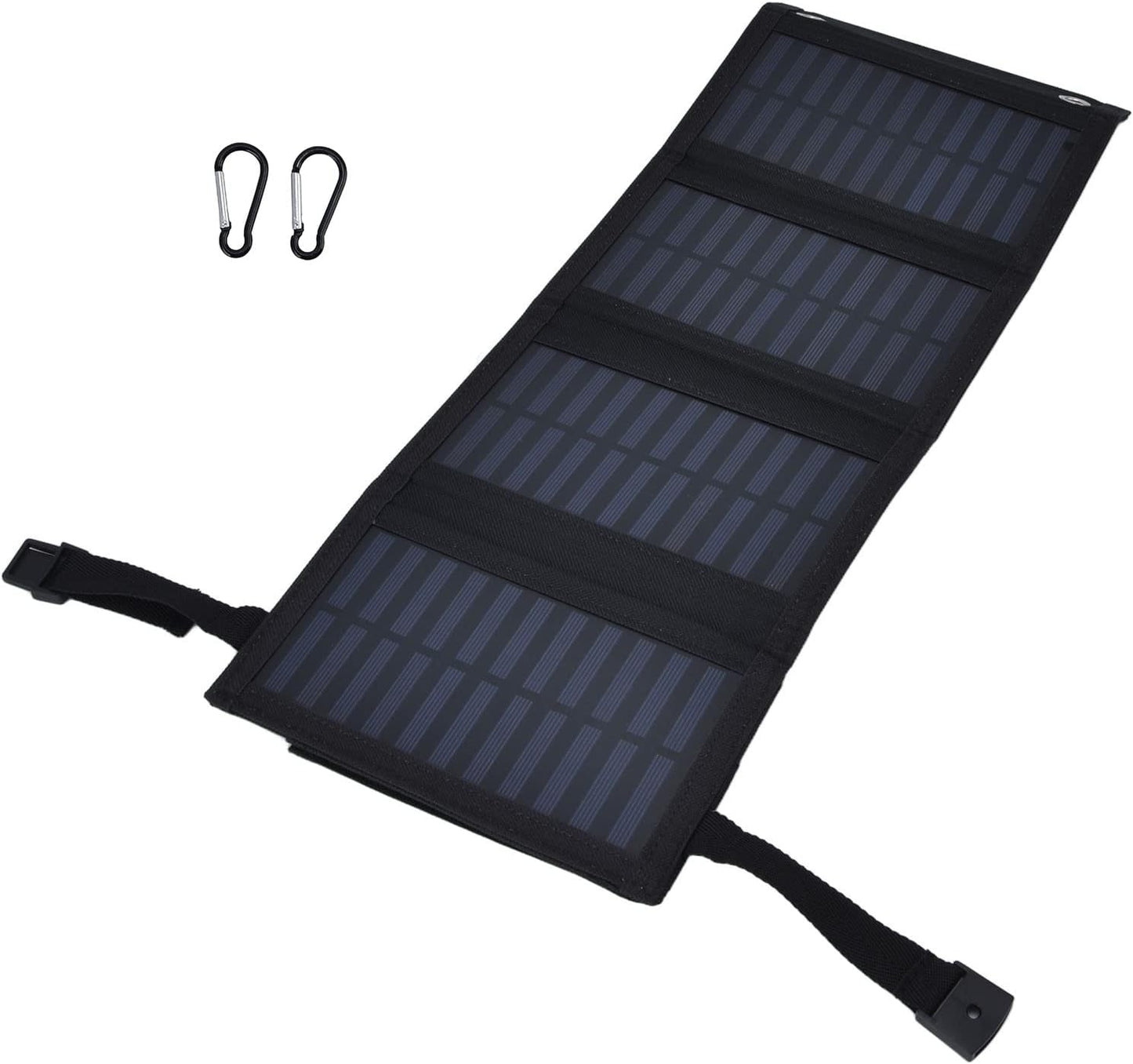 plplaaoo Solar Panel, 20W Portable Battery Charger, High Conversion Rate Solar Maintainer with USB Output for Cellphone