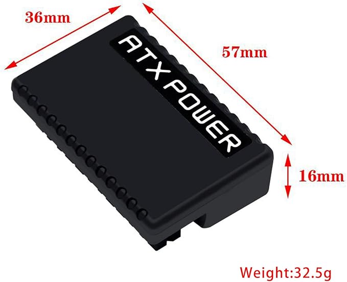 ATX 24 Pin 90 Degree Adapter – Right Angle Male to Female Motherboard Connector for Improved Cable Management, Black