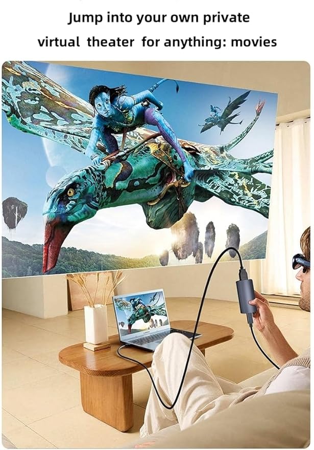 HDMI to USB C Adapter, 4K@60Hz HDMI to Type C Adapter for XREA 0ne/Air 2 Pro/Air 2,Vitue Pro/0ne,RayN0 Air 2s,R0kd AR Glasses, Portable Monitor from PS5/4,B-O-X,Switch,Laptop,PC