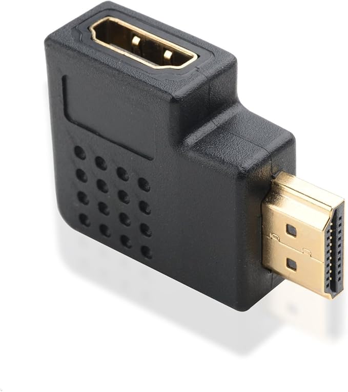 Cable Matters 2-Pack Flat Right Angle HDMI Adapter (HDMI 270 Degree Adapter) with 4K and HDR Support