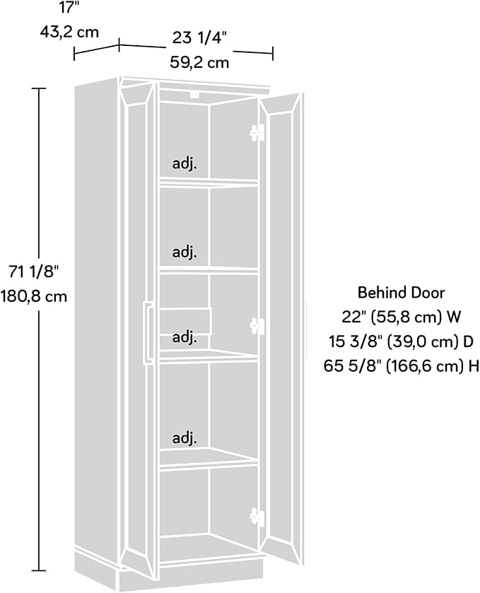 Sauder HomePlus Storage Cabinet/ Pantry cabinets, Sienna Oak finish