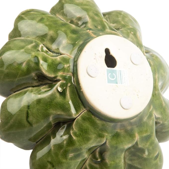 CHIVE ‘Coral’ Decorative Ceramic Flower — Beautiful & Unique Tablescape Piece — Large Floral Green Flower