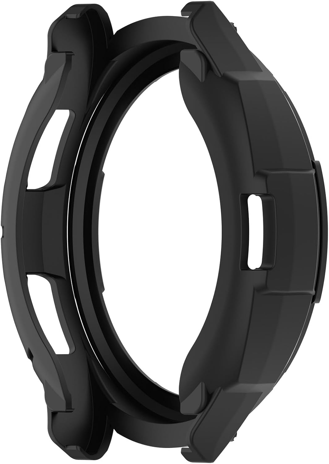 Protective Bumper Cover Case for Samsung Galaxy Watch 6 Classic 43MM 47MM Smartwatch Accessories (47MM, Black&Black)