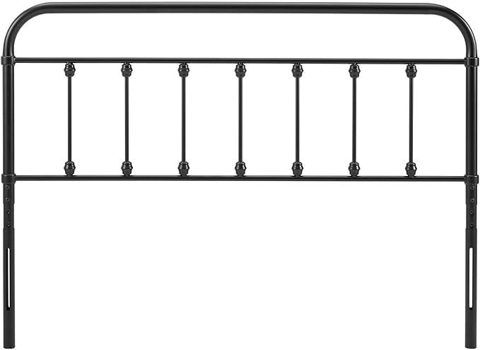 Modway MOD-6155-BLK Sage King Metal Headboard, Black