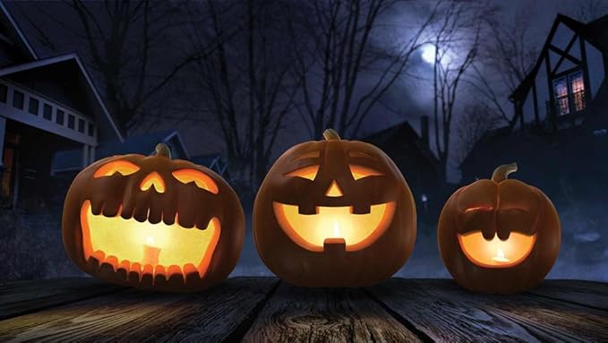 AtmosFearFX Jack-O-Lantern Jamboree Halloween DVD and Reaper Brothers High Resolution Window Projection Screen