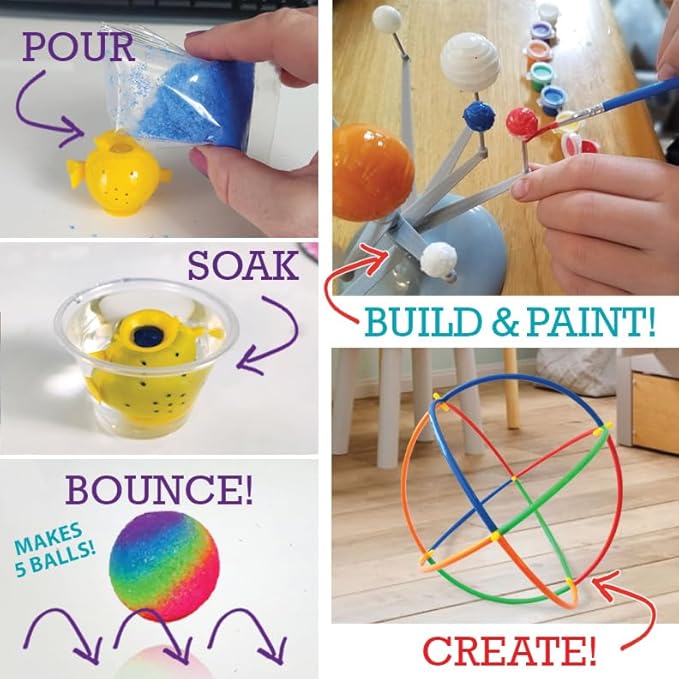 Stem Learning 9 Monthly Subscription Box Kits w/ 27 Projects - Summertime Remote School Building Toys - Science, Technology, Engineering, Mathematics - Activities for Kids Boys & Girls Ages 7-12