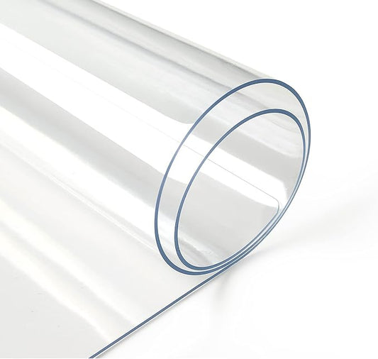 Deep Dream 1.5mm Clear Desk Cover Protector, 60×60 Inch Clear Desk Cover, Clear Desk Mat, Table Cover Tablecloth Protector Square, Table Protector for Dining Room Table
