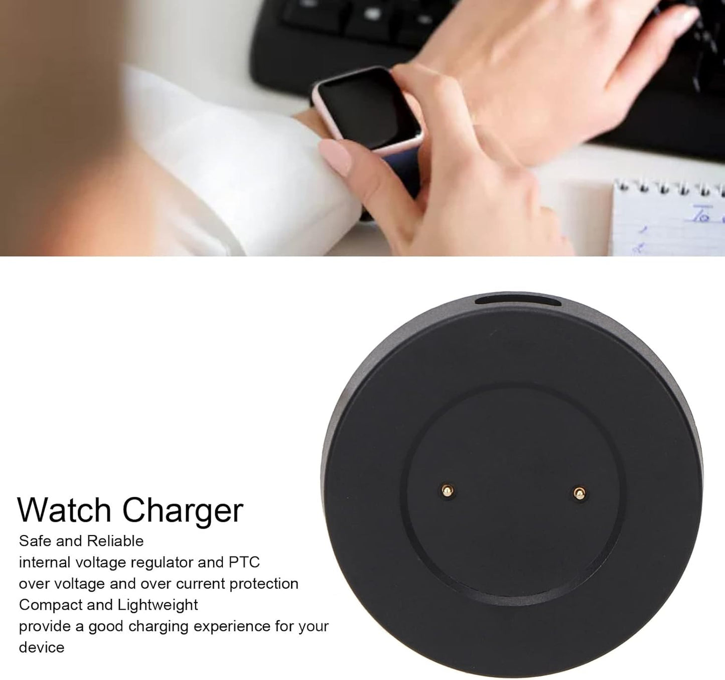 Fast Charging Watch Charger Dock for Huawei GT, GT2, GT 2e, Honor Magic Watch, Replacement Charger with USB Magnetic