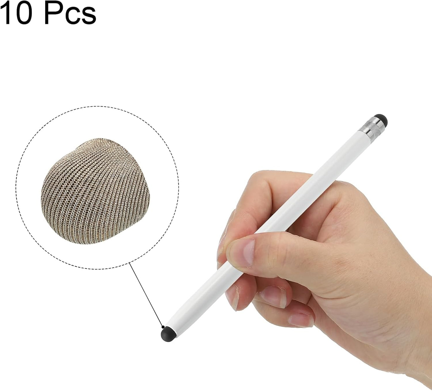 MECCANIXITY 10 Pcs 10mm Fine Stylus Pen Fiber Tips, Universal Replacement for Capacitive Touch Screen Devices