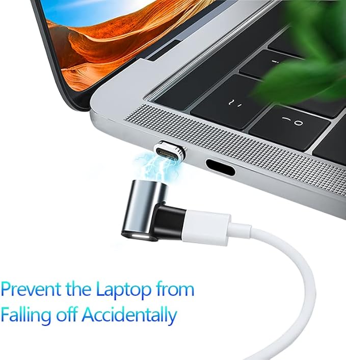 Magnetic USB C Adapter, 24Pins Type C Connector, PD 100W Fast Charging 10Gbs Data Transfer