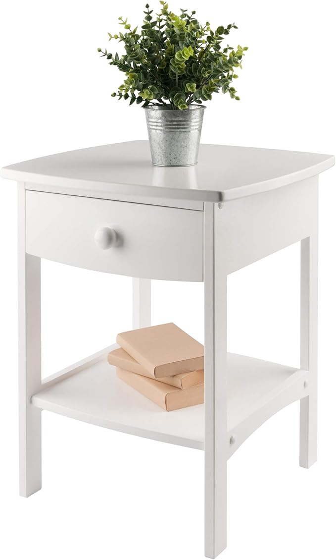 Winsome Wood Claire Accent Table, White