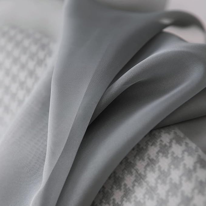 MIULEE Sheer Window Scarf Valance Voile Topper Long Window Treatment, Wedding Arch Drapes for Ceremony Canopy Bed, Swag Curtain Scarf Decoration One Panel, 54 x 144 Inches Long, Dark Grey