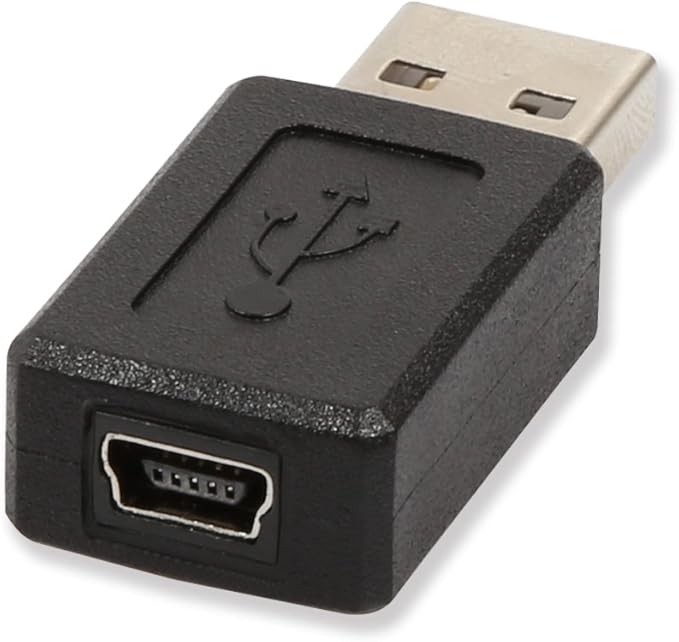 ELECTOP 2 Pack USB 2.0 A Male to USB B Mini 5 Pin Female Adapter Converter