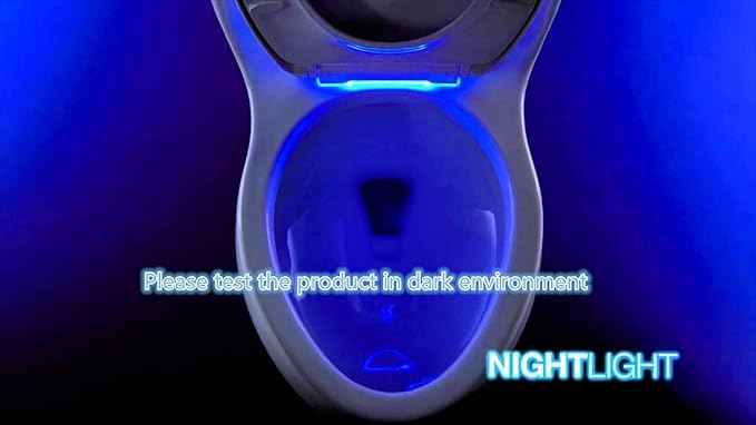 4 Pack Motion Sensor LED Night Lights, Two Modes with 8 Colors Changing Toilet Bowl Night Light for Bathroom Washroom, Perfect Detection, Fits Any Toilet Bowl