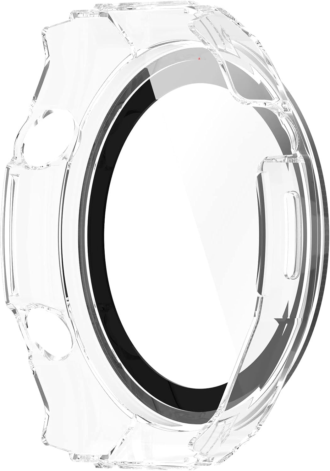 FitTurn PC+Tempered Glass Screen Protector Case for Huawei Watch Ultimate, Full Coverage Bumper (6 Pack)