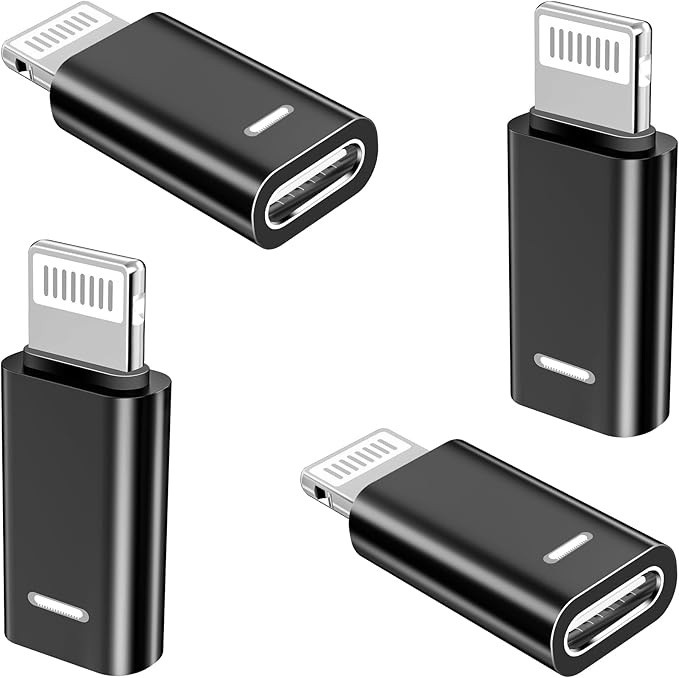 [Apple MFi Certified] USB C to Lightning Adapter, Stuffcool 4Pack Lightning Male to USB C Female Digital Converter PD 20W Type C Fast Charger Connector for iPhone 14 13 12 11 Pro XS XR X 8 SE iPad Pro