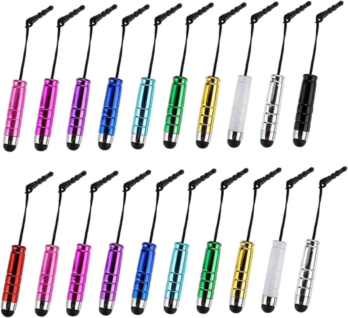 HOMSFOU Stylus Pencil with Brush, Headphone Jack Mobile Phone Accessory, Anti-Plug Attachment for Cell Phones