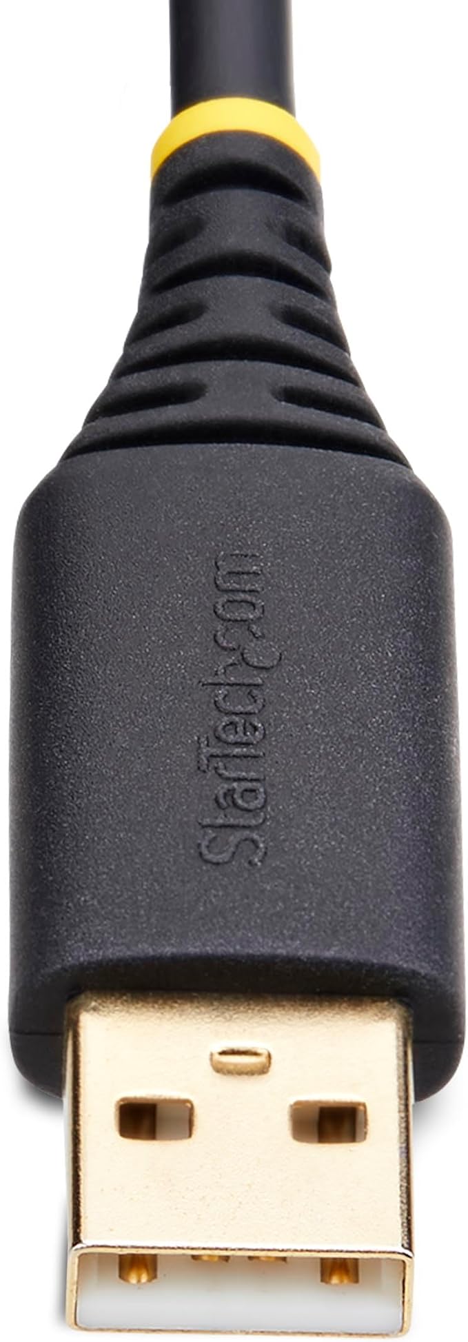 StarTech 1ft (30cm) USB to Null Modem Serial Adapter Cable, COM Retention, FTDI, USB-A to RS232, LED Indicators, Changeable DB9 Nuts Screws