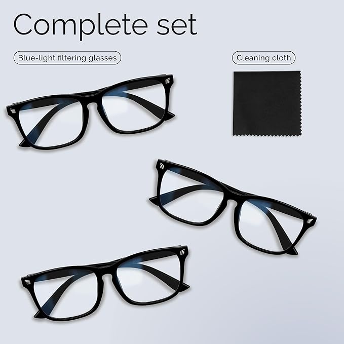 livho High Tech Blue Light Glasses - Advanced Blue Light Blocking Computer Glasses - Screen Fatigue & UV Protection