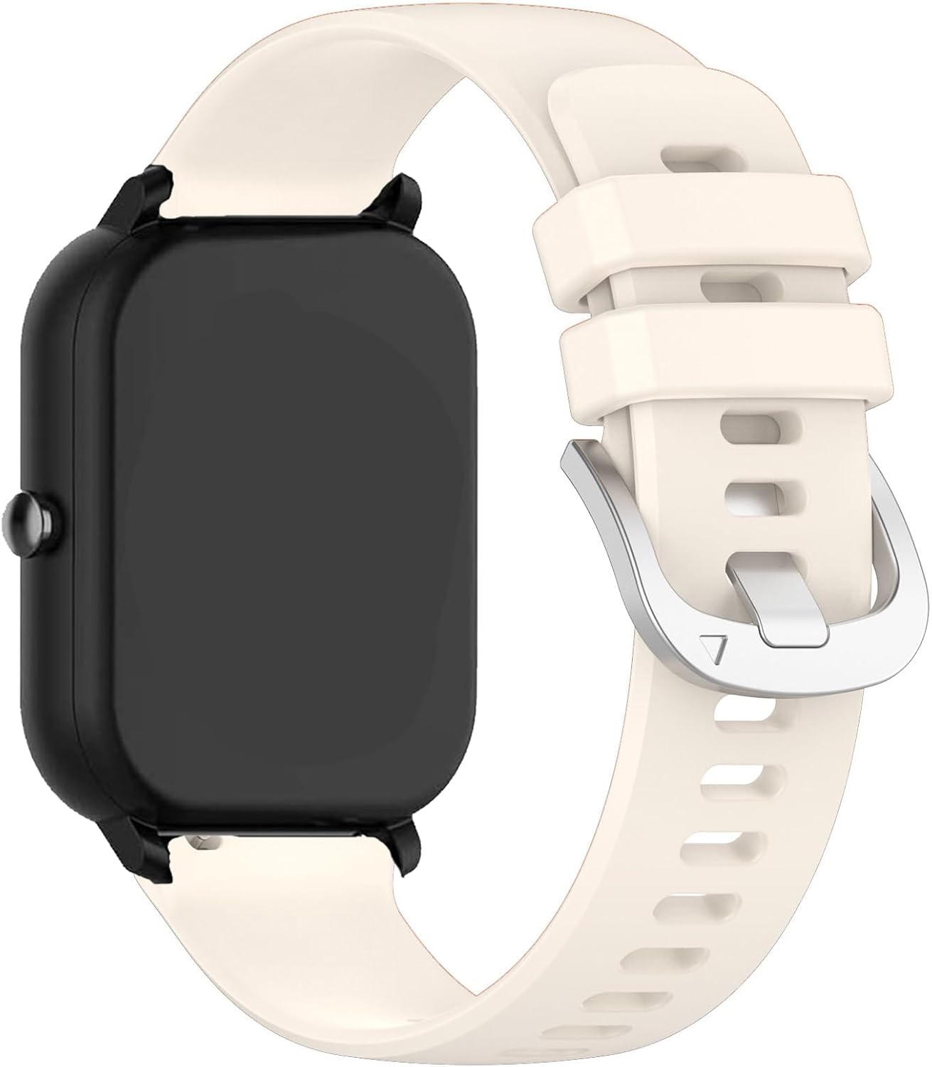 E ECSEM Bands Compatible for Nerunsa Smartwatch, Soft Silicone Waterproof Sport Strap for P66XG P66YB Fitness Tracker