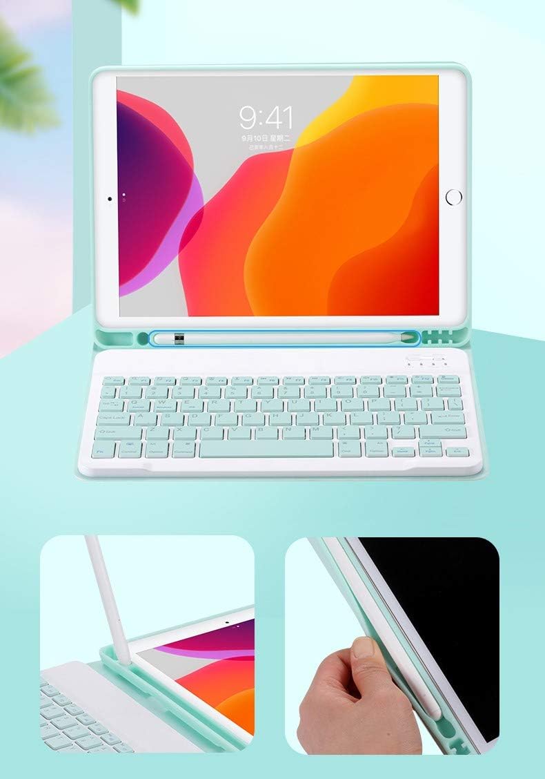 ZGSENLAN Mouse Keyboard Case for Galaxy Tab S7+/S7 FE/S8+/S9+/S9 FE+ 12.4", Magnetic Detachable Bluetooth Keyboard