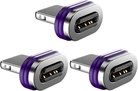 Magnetic 16PIN Lightning Tips Terminal Universal 240W PD Fast Charging 40Gbps Compatible with 16-Pin Adapters Cables for iPhone 6-14 Devices