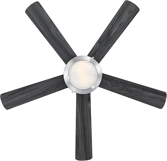 Westinghouse 7305400 Comet LED Ceiling Fan, 52 Inch, Brushed Nickel, Frosted Glass