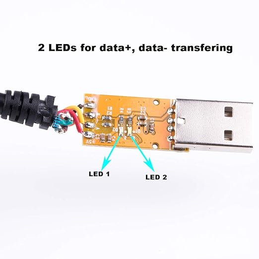 USB to RS485 Serial Cable FT232RNL Chipset Data Adapter Converter Cable Compatible for USB-RS485-WE-1800-BT Support Win7 8 10 XP Android Mac Linux (Black USB Housing)