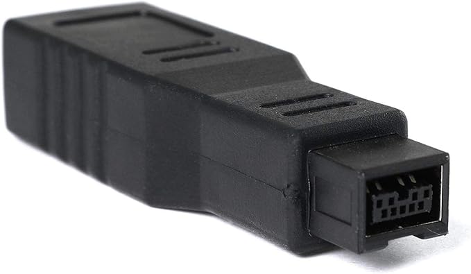 RLECS FireWire IEEE 1394 Type A 400 6 Pin Female to 1394 Type B 800 9 Pin Male Data Transfer Adapter Converter for MacBook Pro, Mac mini, iMac etc