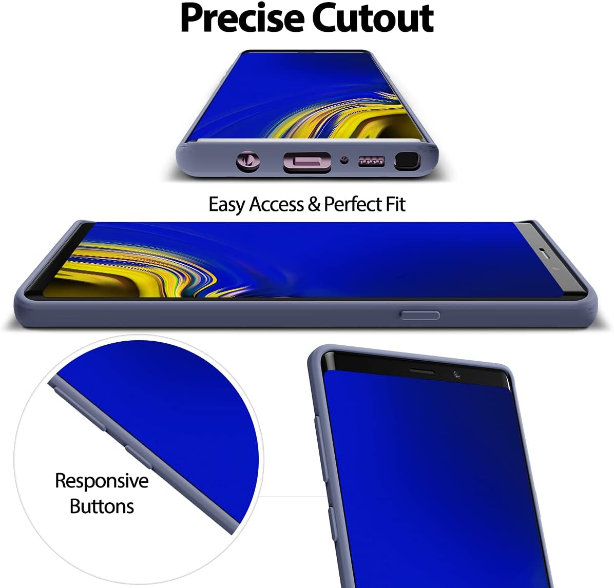 GOOSPERY Liquid Silicone Case for Samsung Galaxy Note 9 (2018), Jelly Rubber Bumper Case with Soft Microfiber Lining