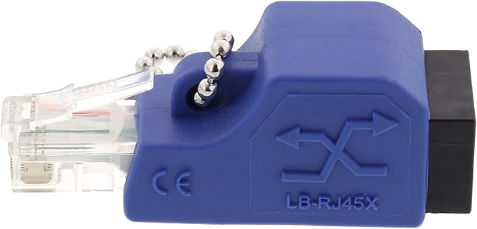 Networx® Fast Ethernet Crossover Adapter (Cat5e) - RJ45 Male to Female - 10/100Base-T Crossover for Legacy Devices