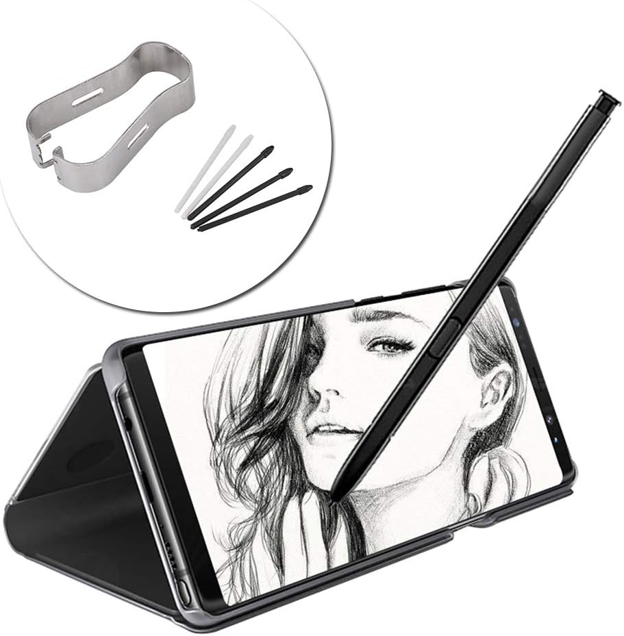 Replacement Stylus Tips, Stylus Tips Pen Refill Tool Set with Fixing Frame and Pen Tips, for Galaxy Note 8/9, for
